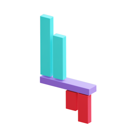 Crecimiento de ingresos  3D Illustration