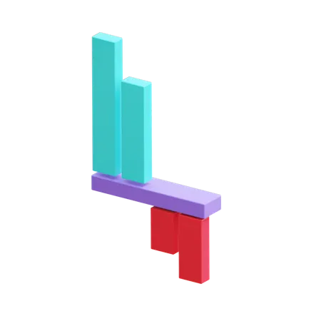 Crecimiento de ingresos  3D Illustration