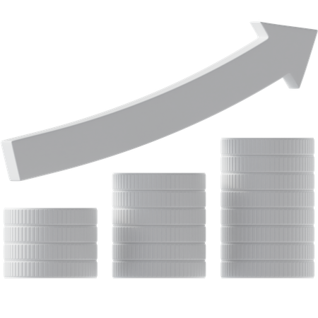 Crecimiento de la inversión  3D Icon