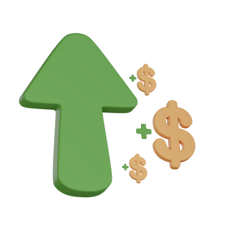 Crecimiento de la inversión  3D Icon