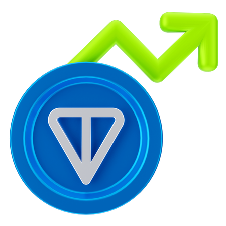 Crecimiento de la moneda de tonelada  3D Icon