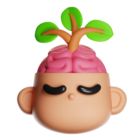 Crecimiento de la salud mental  3D Icon