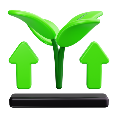 Crecimiento de la planta  3D Icon