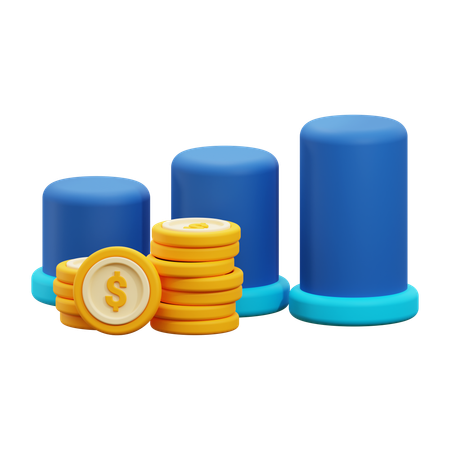 Crecimiento financiero  3D Icon