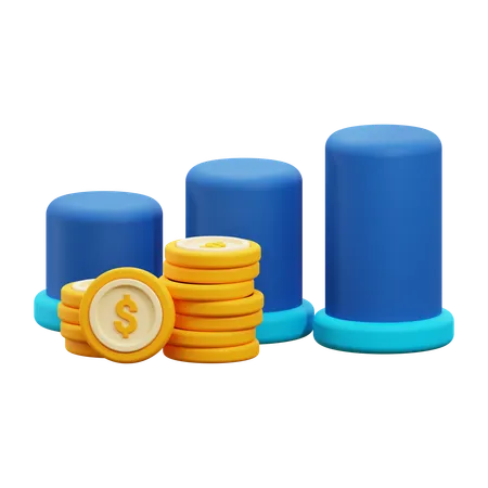 Crecimiento financiero  3D Icon