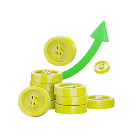 Crecimiento financiero  3D Icon