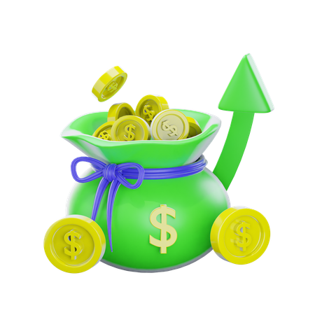 Crecimiento financiero  3D Icon