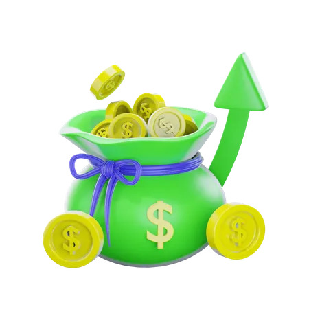 Crecimiento financiero  3D Icon