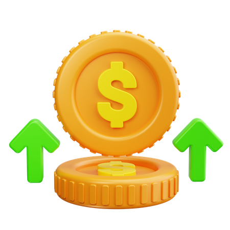 Crecimiento financiero  3D Icon