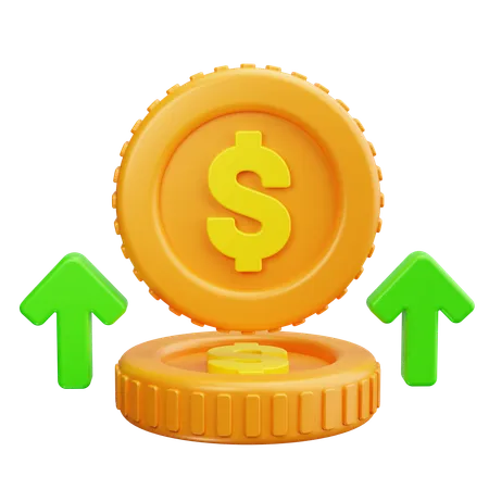 Crecimiento financiero  3D Icon