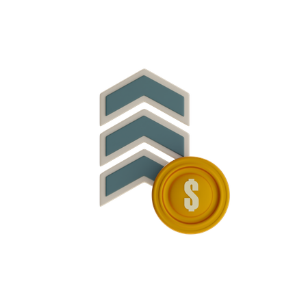 Crecimiento financiero  3D Icon