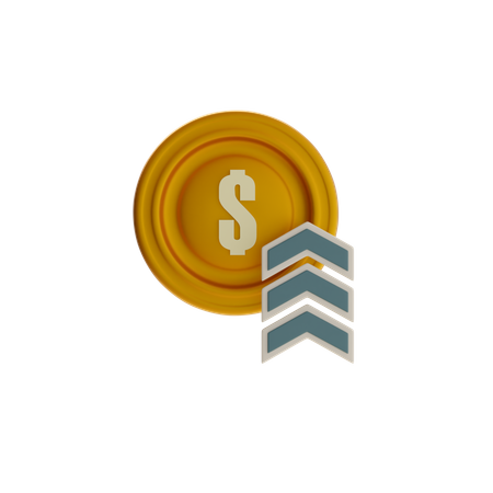 Crecimiento financiero  3D Icon