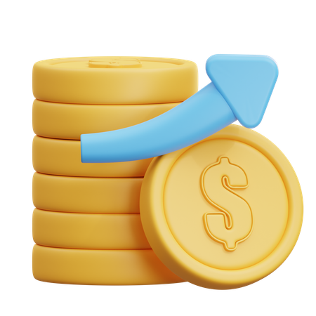 Crecimiento financiero  3D Icon