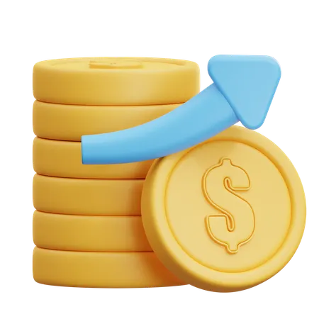Crecimiento financiero  3D Icon