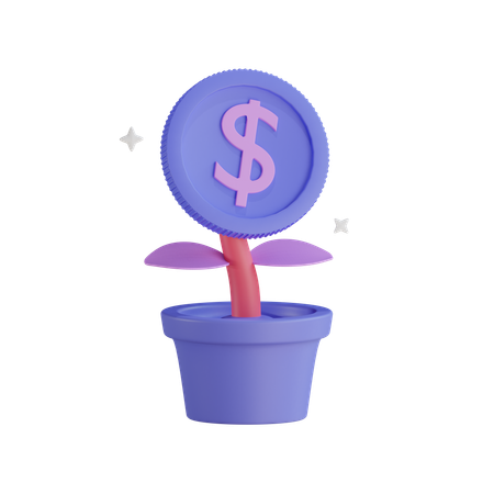 Crecimiento financiero  3D Icon