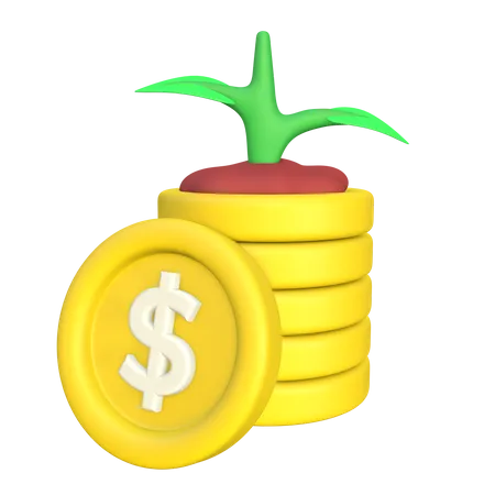 Crecimiento financiero  3D Icon