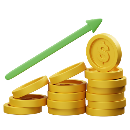Crecimiento financiero  3D Icon