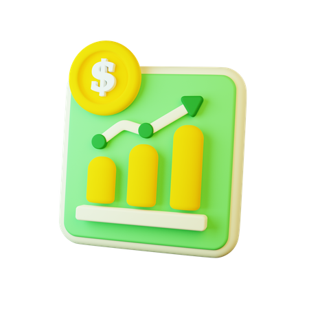 Crecimiento financiero  3D Icon