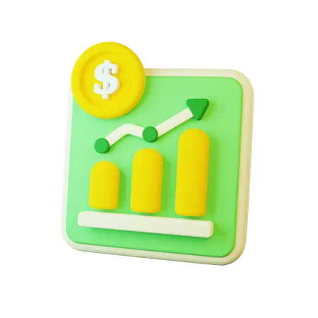 Crecimiento financiero  3D Icon