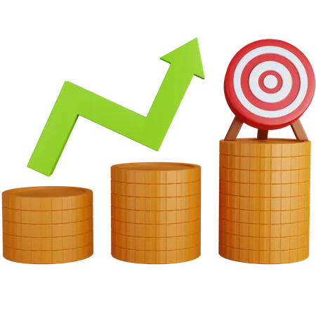 Crecimiento financiero  3D Icon