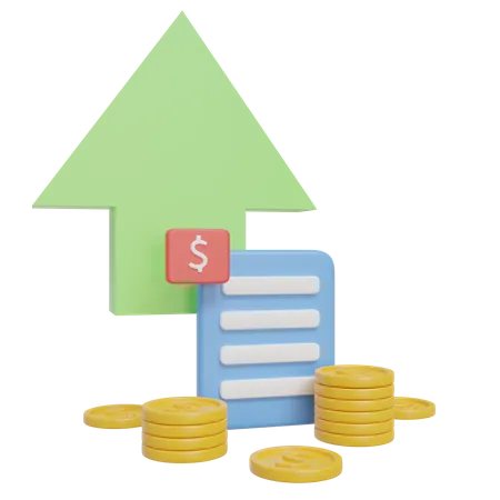 Crecimiento financiero  3D Icon