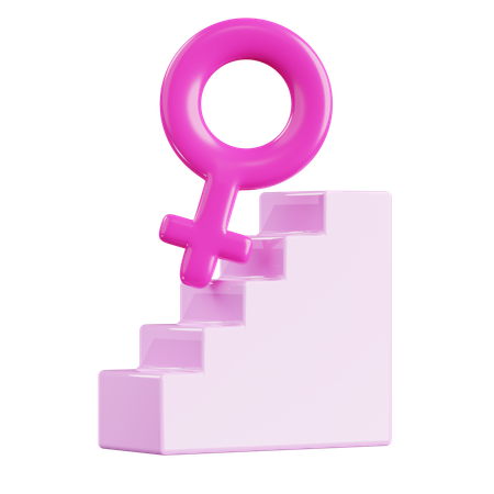 Crecimiento de las mujeres  3D Icon