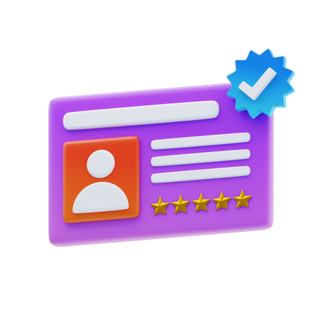Credible Testimonial  3D Icon