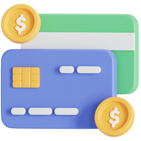 Credit and debit card  3D Icon