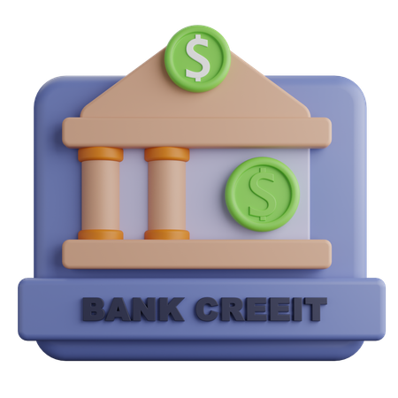 Crédit bancaire  3D Icon