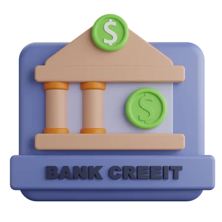 Crédit bancaire  3D Icon