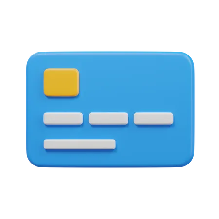 Credit Card 3 D Illustration 3D Icon