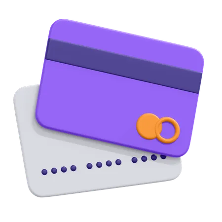 An Icon Of Credit Card In 3 D Format 3D Icon