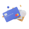 credit-card 3d illustration