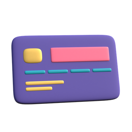 Credit Card  3D Icon