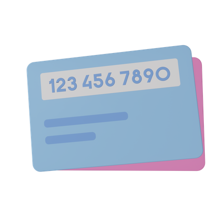 Credit Card  3D Illustration