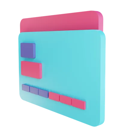 Credit Card  3D Illustration