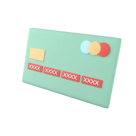 Credit Card  3D Illustration