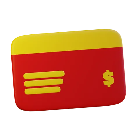 Credit Card  3D Illustration