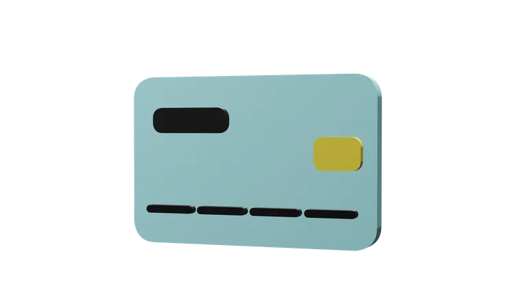 Credit Card  3D Illustration