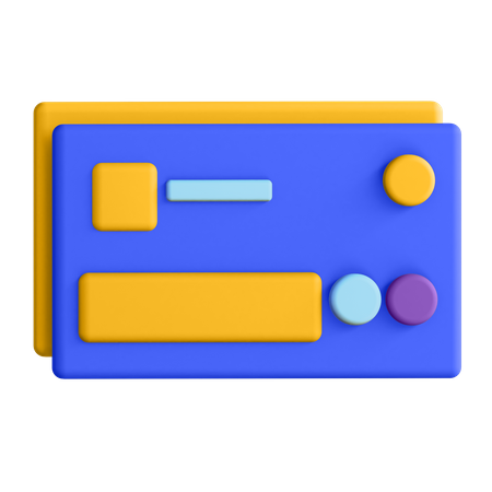 Credit Card  3D Illustration