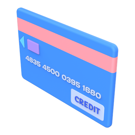 Credit Card  3D Illustration