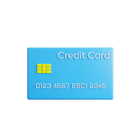 Credit Card  3D Illustration