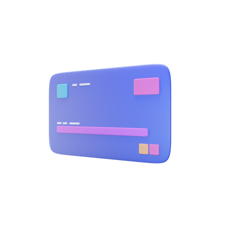 Credit card 3D Illustration