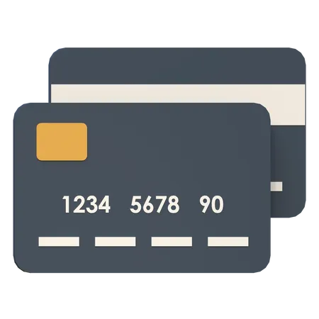 Credit Card E Money Finance Icon 3 D Illustration 3D Icon