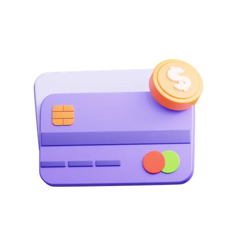 3 D Illustration Of Credit Card 3D Icon