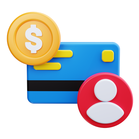 クレジットカード口座  3D Icon