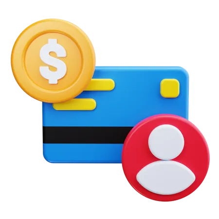 クレジットカード口座  3D Icon