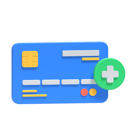 Credit Card Add  3D Icon