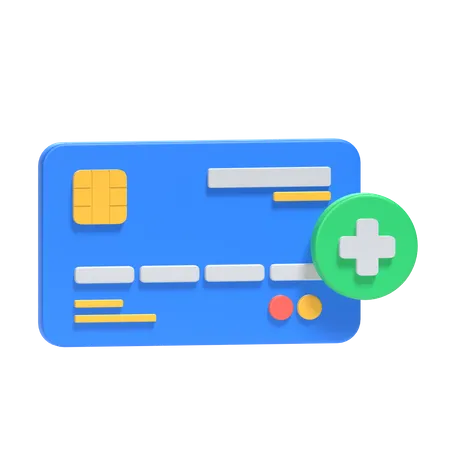 Credit Card Add  3D Icon
