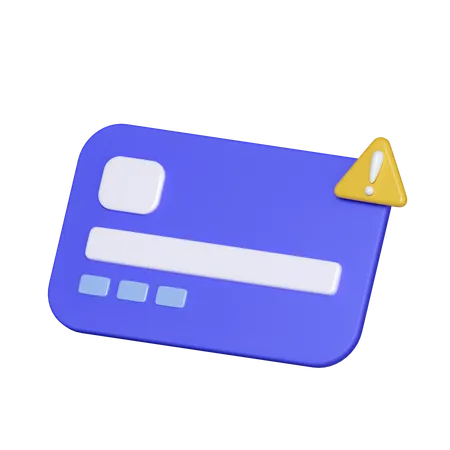 Credit Card Alert  3D Icon